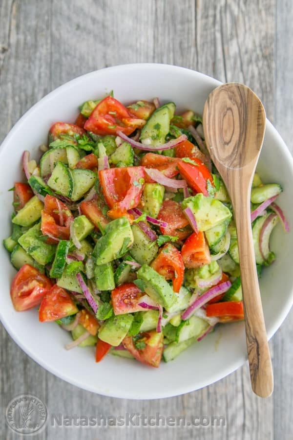 délicieuses salades qui dégonflent le ventre