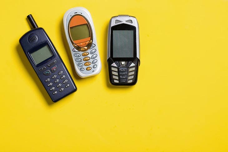 Anciens modèles de téléphones mobiles