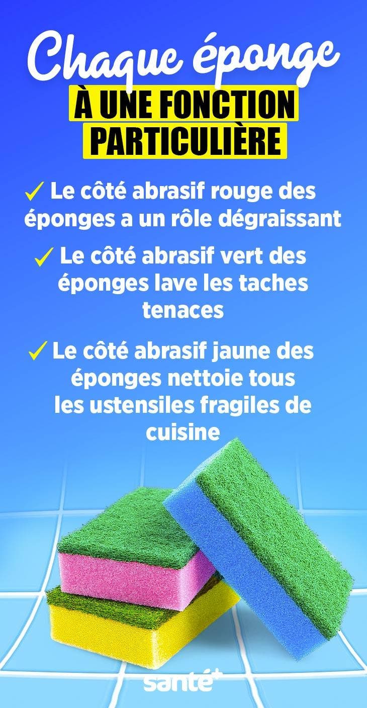 Après combien de jours l’éponge à vaisselle devient-elle si sale qu’elle infecte la vaisselle infog