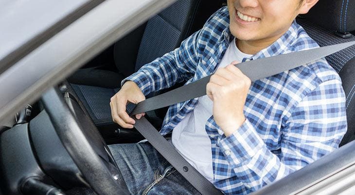 Ceinture de sécurité côté conducteur