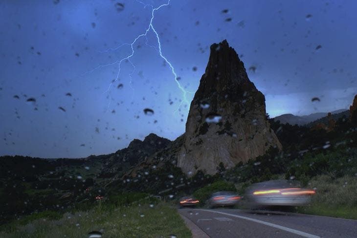 Conduire en cas d’orage