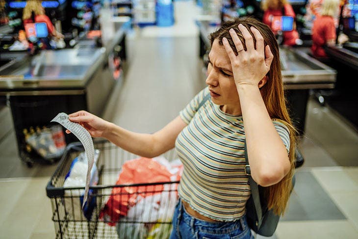 Dépenses au supermarché