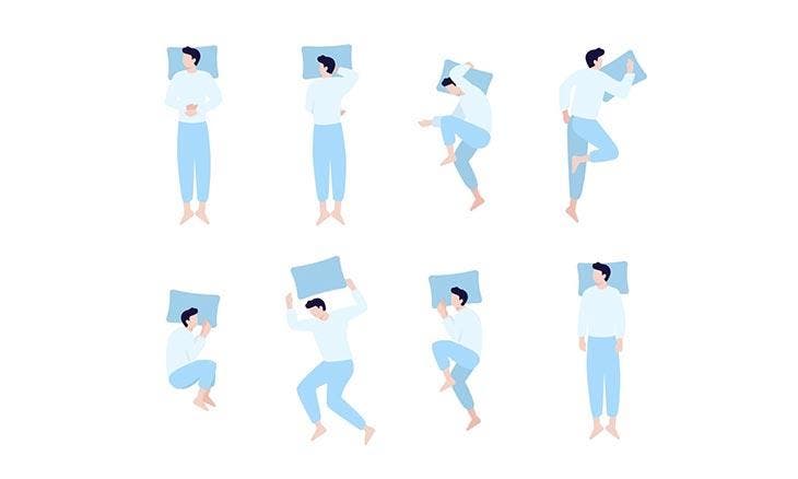 Différentes positions de sommeil