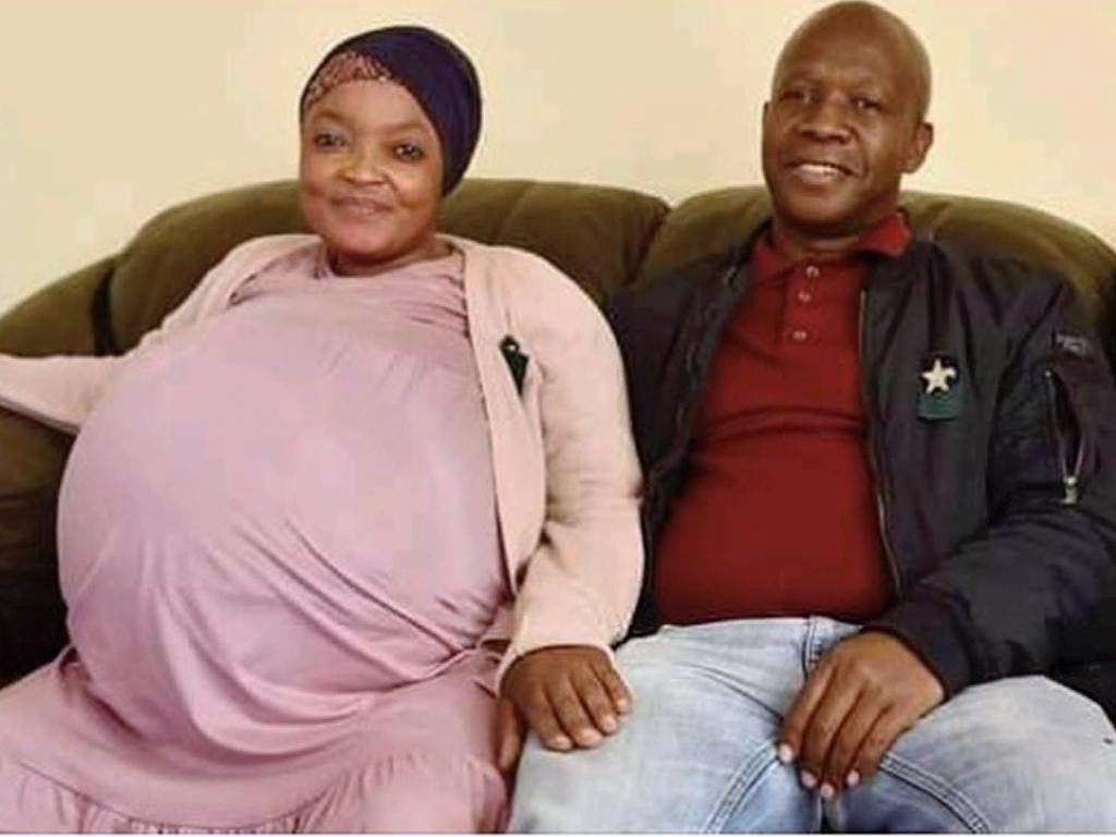 Gosiame Sithole avec son ex-partenaire Teboho Tsotetsi