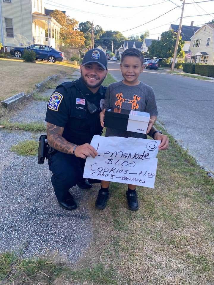 Landen et le policier