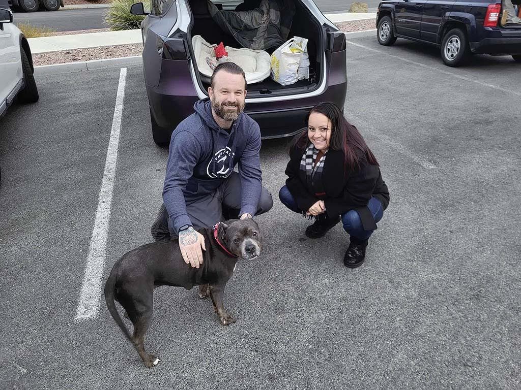 Le couple en compagnie de Sasha