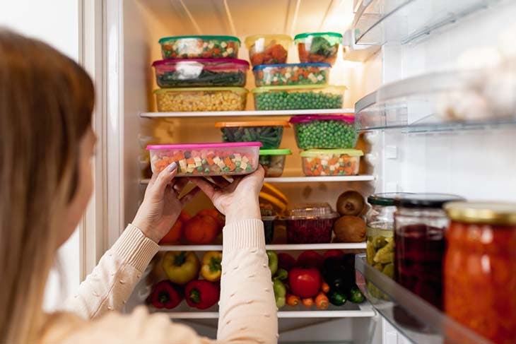 Mettre des plats préparés au frigo