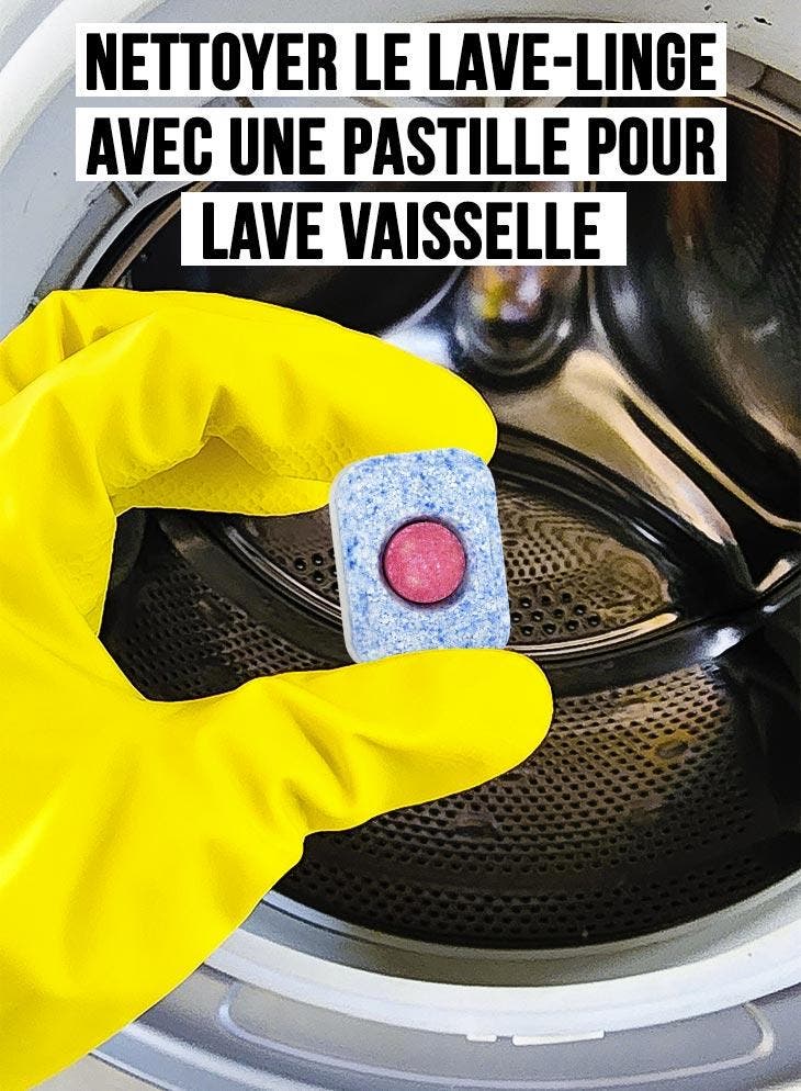 Nettoyer le lave-linge avec une pastille pour lave vaisselle