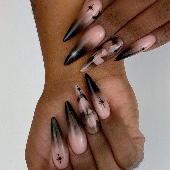 Ongles longs ombrés