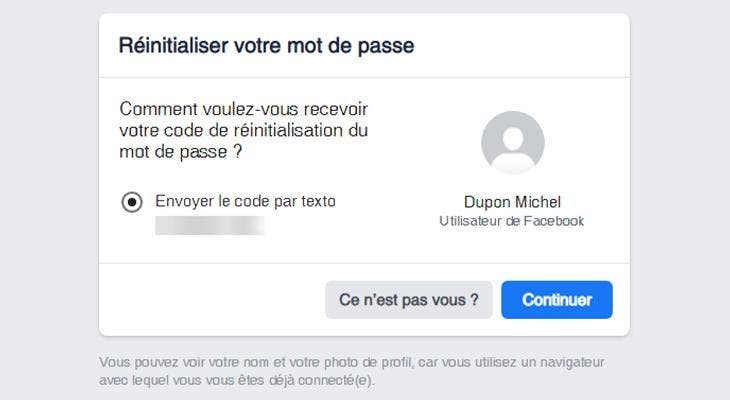 Réinitialiser le mot de passe de son compte