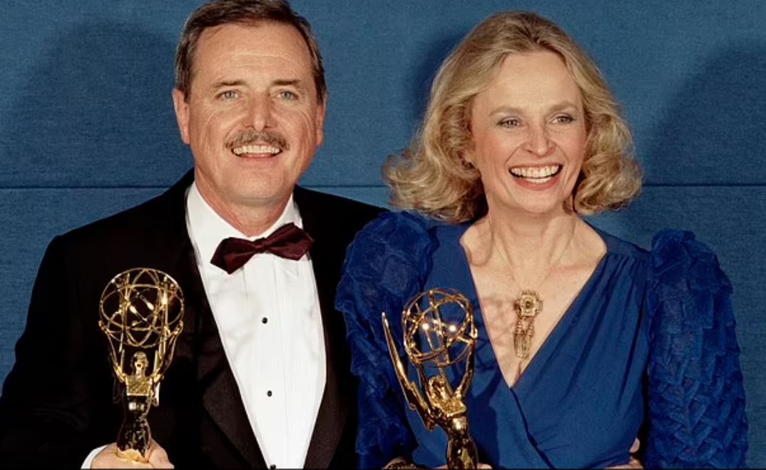 William Daniels et son épouse Bonnie Bartlett, souriants ensemble