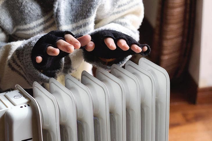 Se réchauffer en utilisant un radiateur. source : spm