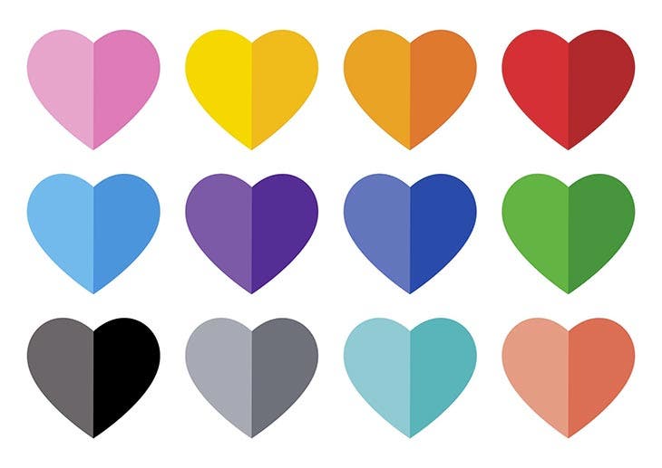 Toutes les couleurs d’émojis de coeur