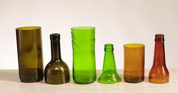 Transformer de vieilles bouteilles en verres. source : spm