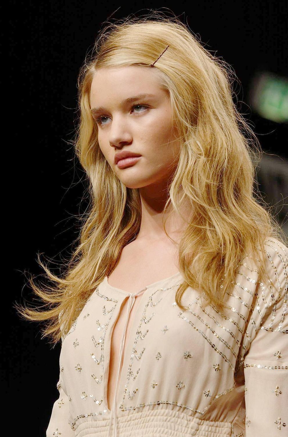 Rosie Huntington-Whiteley lors de ses débuts en mannequinat