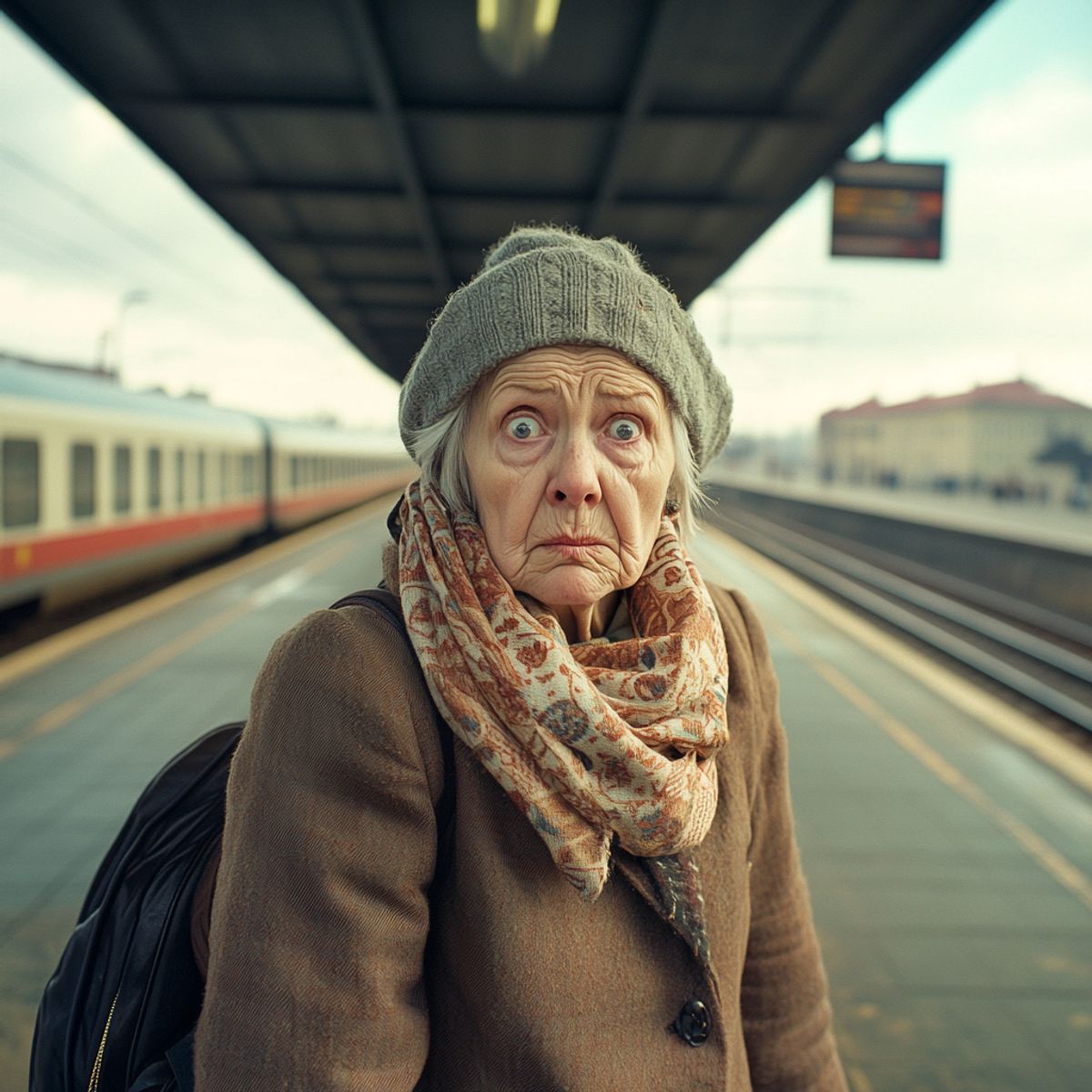 Retrouvailles émouvantes dans une gare