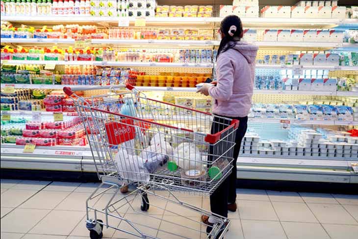 Les courses au supermarché 