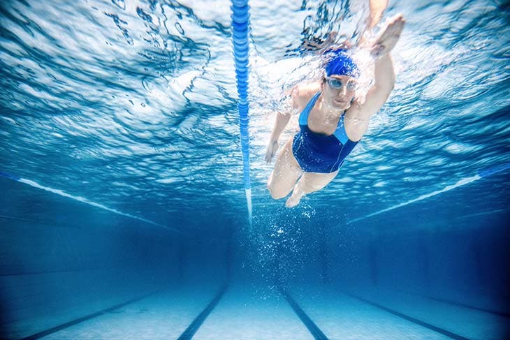 faire de la natation