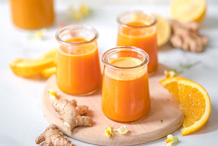 jus dorange curcuma