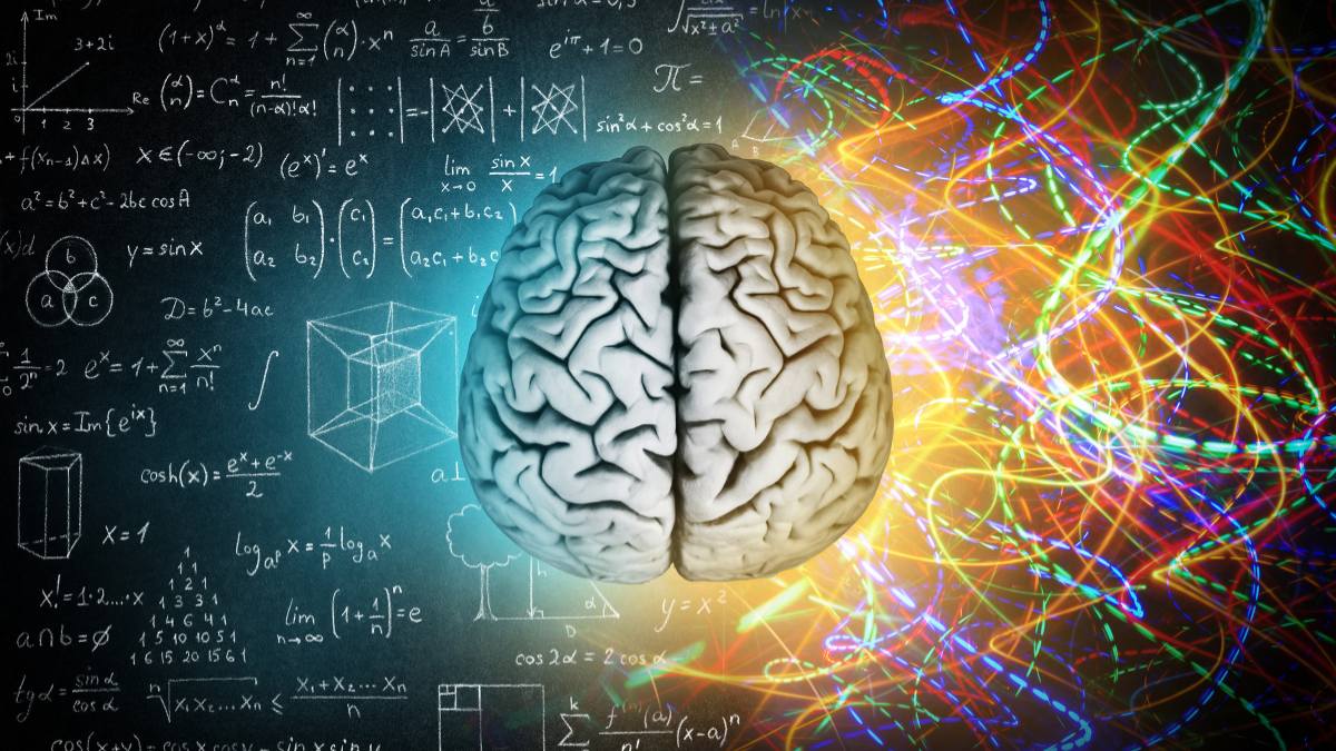 Représentation stylisée d'un cerveau humain en pleine réflexion
