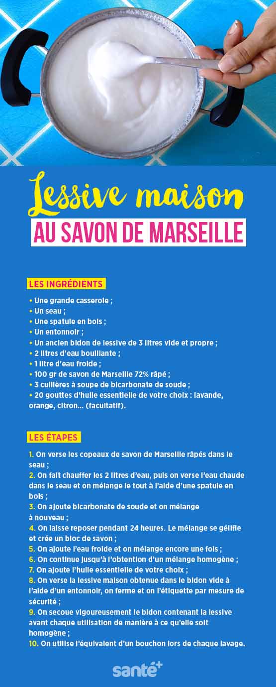 Lessive maison au savon de marseille