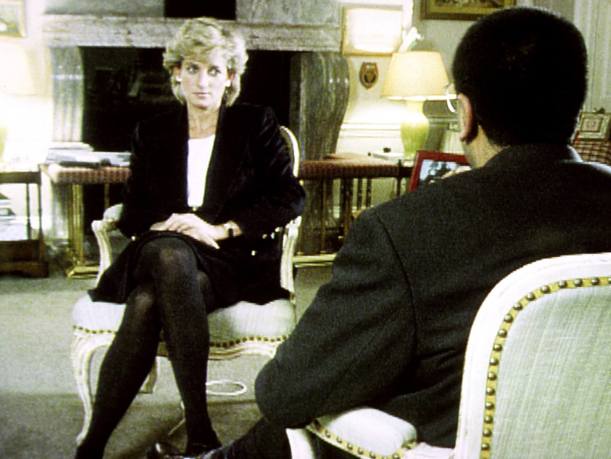 Diana lors de son interview Panorama en 1995