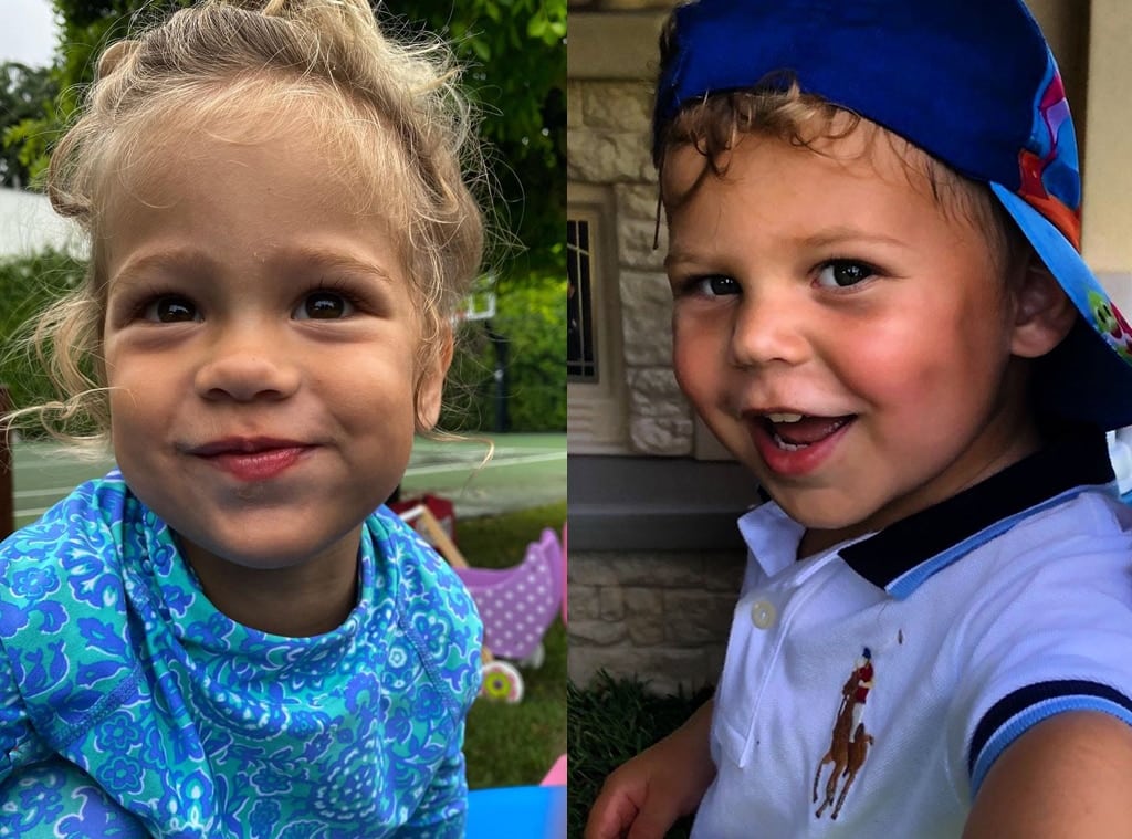 Anna Kournikova et ses enfants sur une photo Instagram