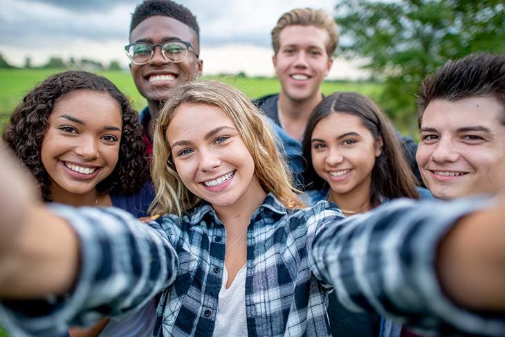 selfie en groupe