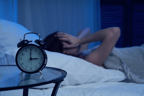 Illustration d'une femme dormant paisiblement